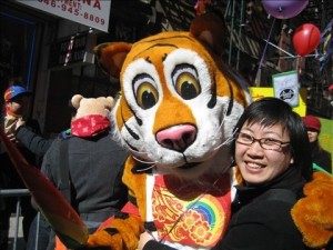 Karen Lee celebrating the Year of the Tiger