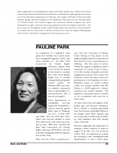 PP profile page in TG Equality handbook