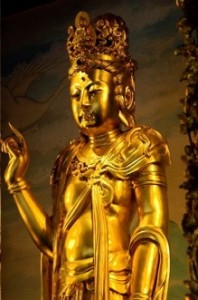 Guanyin Chinese Thail gold statue