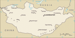 Mongolia map